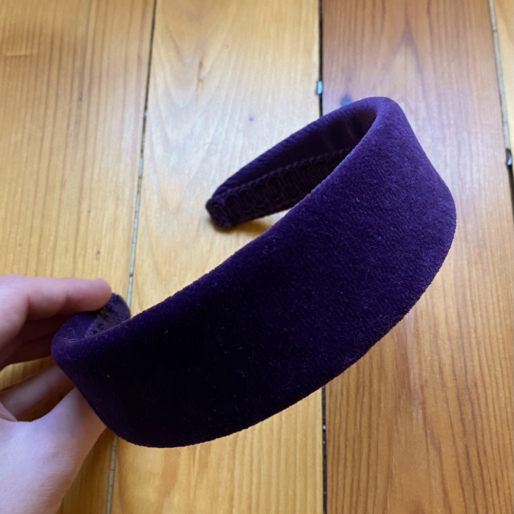 Stunning Purple Velvet Hair Band